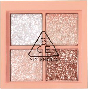 3CE Stylenanda Палетка теней для век 4 цвета Eye Color Palette Mini Multi Diamond Glint, 3,5 гр