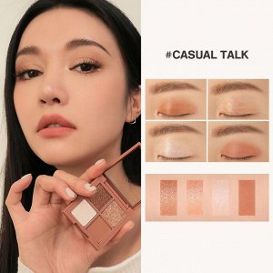 3CE Stylenanda Палетка теней для век розово-коричневого цвета Mini Multi Eye Color Palette #Casual Talk, 3,5 гр