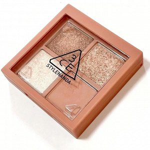 3CE Stylenanda Палетка теней для век розово-коричневого цвета Mini Multi Eye Color Palette #Casual Talk, 3,5 гр