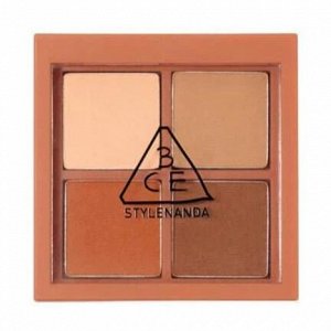 3CE Stylenanda Палетка теней для век 4 цвета Eye Color Palette Mini Multi Brown Rum, 3,5 гр
