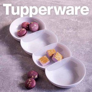 Менажница Аллегро белая с крышкой 1шт - Tupperware®.