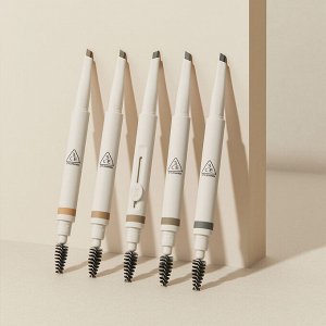 3CE Stylenanda Легкий карандаш для оформления бровей (№Soft Ash Brown, Мягкий пепельно-коричневый) Easy Brow Designing Pencil, 13 гр