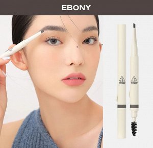 3CE Stylenanda Легкий карандаш для оформления бровей (№Ebony) Easy Brow Designing Pencil, 13 гр