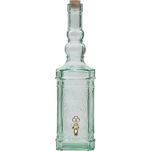 Прочее Банка-емкость с краном с пробкой «Бутылка»; стекло; 3.4л; H=47см Испания , шт
