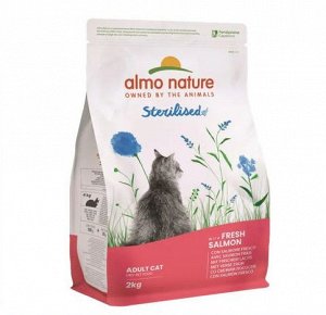 Сухой корм Almo Nature для кастрированных кошек Лосось и рис. 0.4 кг. Холистик. Италия