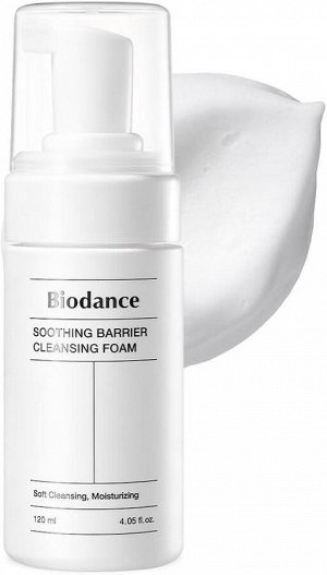 BIODANCE Мягкая пузырьковая пенка для умывания с растительными экстрактами SOOTHING BARRIER CLEANSING FOAM 120 мл