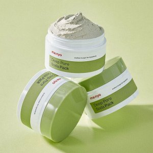 MANYO Глиняная маска с содой для глубокого очищения пор DEEP PORE SODA PACK, 100 мл