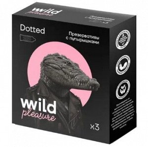Презервативы латексные Dotted, 3 шт «Wild Pleasure», 15 г