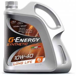 Масло моторное G-Energy Synthetic Long Life 10W-40, 4 л