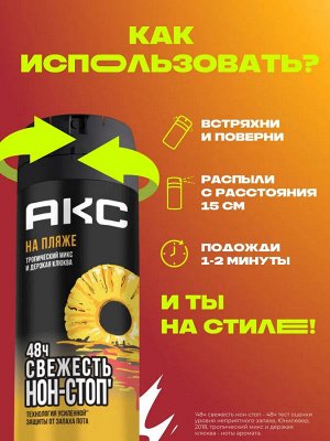 АКС Мужской Дезодорант-спрей "На Пляже" 150 мл