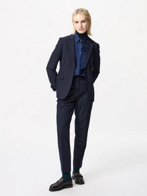 UNIQLO - зауженные элегантные брюки длина 71 см - 69 NAVY