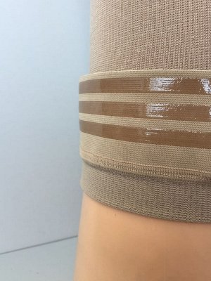 Чулки компрессионные до бедра с открытым мыском с силиконовой резинкой (2 класс компрессии), пара