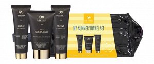Набор миниатюр для ухода и защиты волос в косметичке GREYMY My Summer Travel Set 200 мл