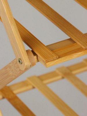 Подставка для цветов Greengo, 6 полок, 50x25x110 см, напольная, бамбук
