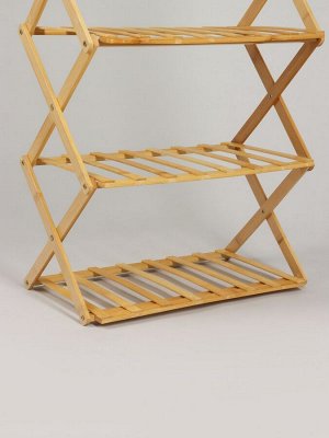Подставка для цветов Greengo, 6 полок, 50x25x110 см, напольная, бамбук