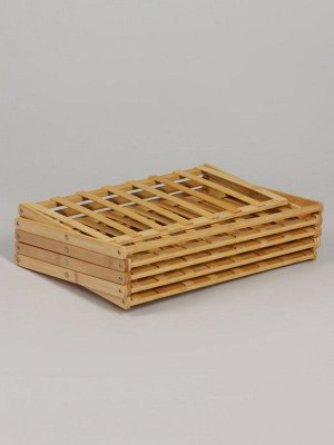 Подставка для цветов Greengo, 5 полок, 50x25x89 см, напольная, бамбук