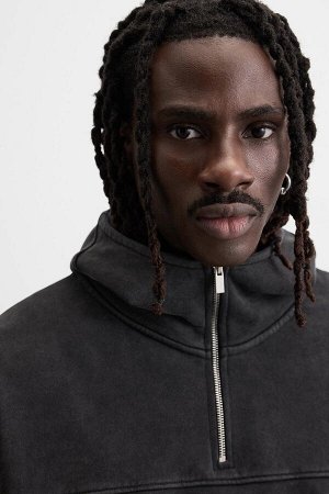 Свитшот ЦВЕТ как на первом фото ТОЛСТОВКА С ВЫСОКИМ ВОРОТОМ И МОЛНИЕЙ (SWEATSHIRT MIT REISSVERSCHLUSS UND HOHEM KRAGEN) Свободная толстовка с капюшоном. Высокий воротник с застежкой-молнией спереди. Д