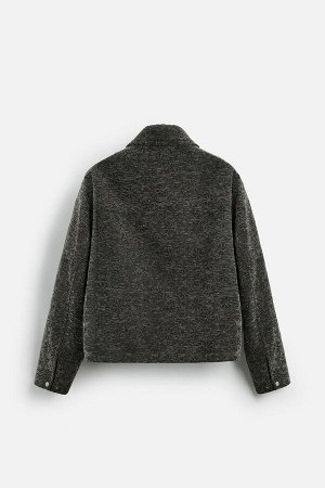 Жакет ЦВЕТ как на первом фото ЖАККАРДОВАЯ КУРТКА С ТЕКСТУРНЫМ УЗОРОМ (JACQUARDJACKE MIT STRUKTURMUSTER) Куртка свободного кроя из фактурной ткани. Воротник с лацканами и длинные рукава с манжетами на 