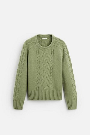 Трикотаж ЦВЕТ как на первом фото СВИТЕР С КЛЕЩАМИ (PULLOVER MIT ZOPFSTRUKTURMUSTER) Брюки классического кроя. Круглая горловина. Длинные рукава. Ребристые манжеты. СОСТАВ МАТЕРИАЛА, ИНСТРУКЦИИ ПО УХОД