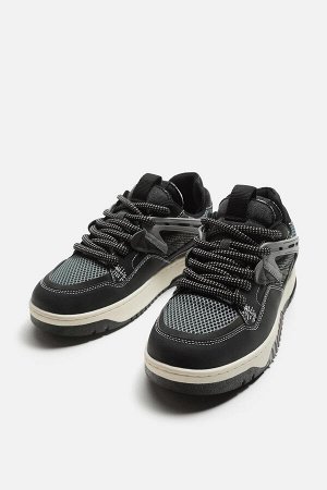 Обувь ЦВЕТ как на первом фото КРОССОВКИ ДЛЯ СКЕЙТА (SKATE-SNEAKER) Скейтерская обувь. Верх выполнен из различных деталей и материалов. Мягкий язык. Широкая подошва. СОСТАВ МАТЕРИАЛА, ИНСТРУКЦИИ ПО УХО