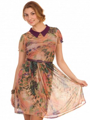 Платье Комильфо (фиолет, с ремешком)