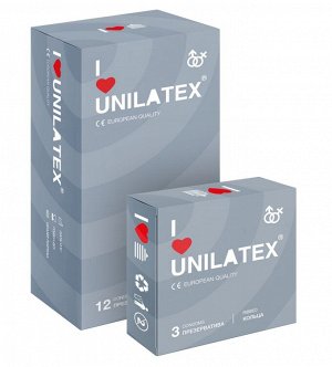 ПРЕЗЕРВАТИВЫ UNILATEX "RIBBED" с рифленой поверхностью, 12 шт., арт. 3021