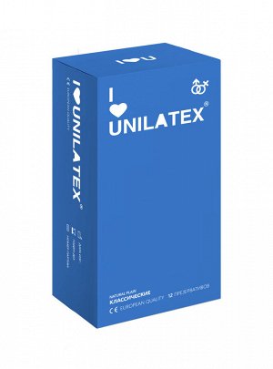 ПРЕЗЕРВАТИВЫ UNILATEX "NATURAL PLAIN" классические, 12 шт., арт. 3013