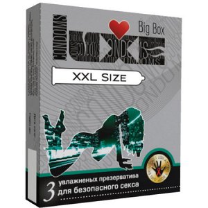 ПРЕЗЕРВАТИВЫ "LUXE"  XXL SIZE ПАНЕЛЬ 3 штуки