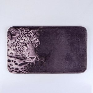 Коврик Доляна «Леопард», 45?75 см