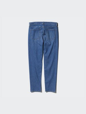 UNIQLO - джинсы EZY с эластичной талией и с зауженным силуэтом - 68 BLUE