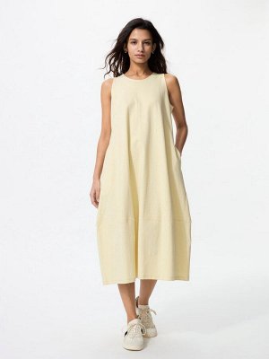 UNIQLO - воздушное платье из джерси - 40 CREAM