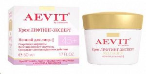 Librederm Aevit Reloader крем д/лица эксперт 50 мл ноч.лифтинг,п/морщ. д/в тип.кожи 45+ банка 1шт /