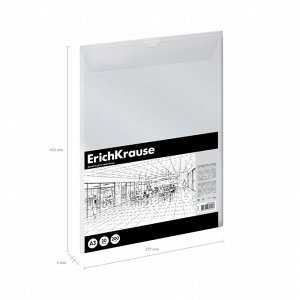 Бумага для черчения А3, 20 листов, блок 200 г/м?, ErichKrause "Art", без рамки, в пластиковой папке