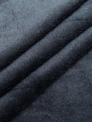 Плед пышный Absolute, плюшевый, фланелевый мягкий, однотонный, размер 140х200 см. Цвет: Темно-серый