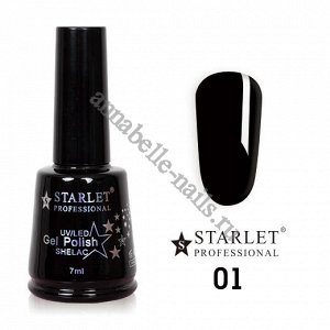 Гель-лак Starlet Professional №001 «Черный агат»