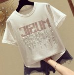 Футболка с принтом,белый
