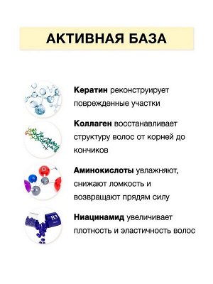 Филлер для волос ампульный Флоресан MULTI REPAIR КЕРАТИН 8 в 1 Восстанавливающий 6*12мл