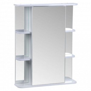 Зеркало-шкаф "Тура", с двумя секциями полок, 65 х 15,4 х 83,2 мм