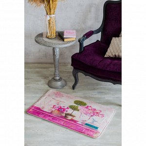 Коврик для дома «Натюрморт», 45?80 см, цвет розовый