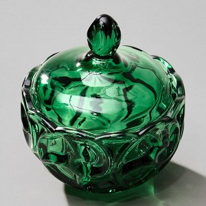Блюдо с крышкой "ELEGIA" Emerald, 12x12 см, 1 шт.