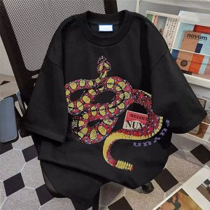 Футболка женская с принтом, хлопок