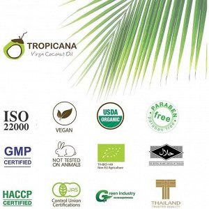 СУПЕР ЦЕНА!!! Кокосовое масло натуральное холодного отжима Tropicana oil