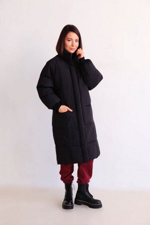 Пальто демисезонное чёрное