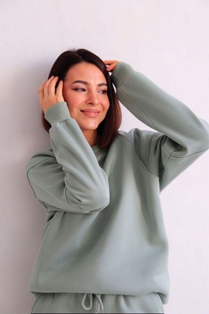 Костюм спортивный мятный (футер с начесом)