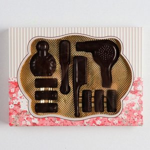 Подарочный набор фигур из тёмного шоколада "Вам, красавицы!", 180 г