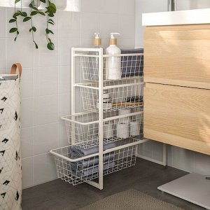 IKEA JONAXEL, Шкаф для хранения вещей, белый, 25x51x70 см