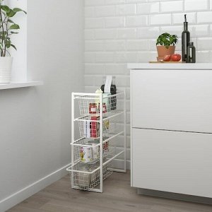 IKEA JONAXEL, Шкаф для хранения вещей, белый, 25x51x70 см