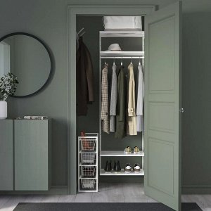 IKEA JONAXEL, Шкаф для хранения вещей, белый, 25x51x70 см