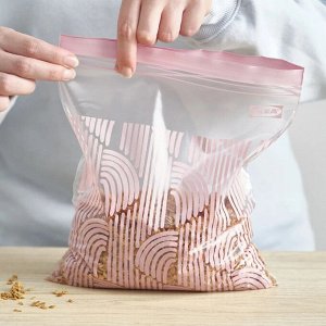ISTAD, Закрывающийся пакет с рисунком/бледно-розовый, 2,5 л/ 20 шт