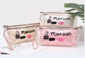 Косметичка универс. на молнии (2шт)с 1ручк. микс MakeUp 22*7*15/18*12см ПВХ,ПЭ М23-29.39 1уп.